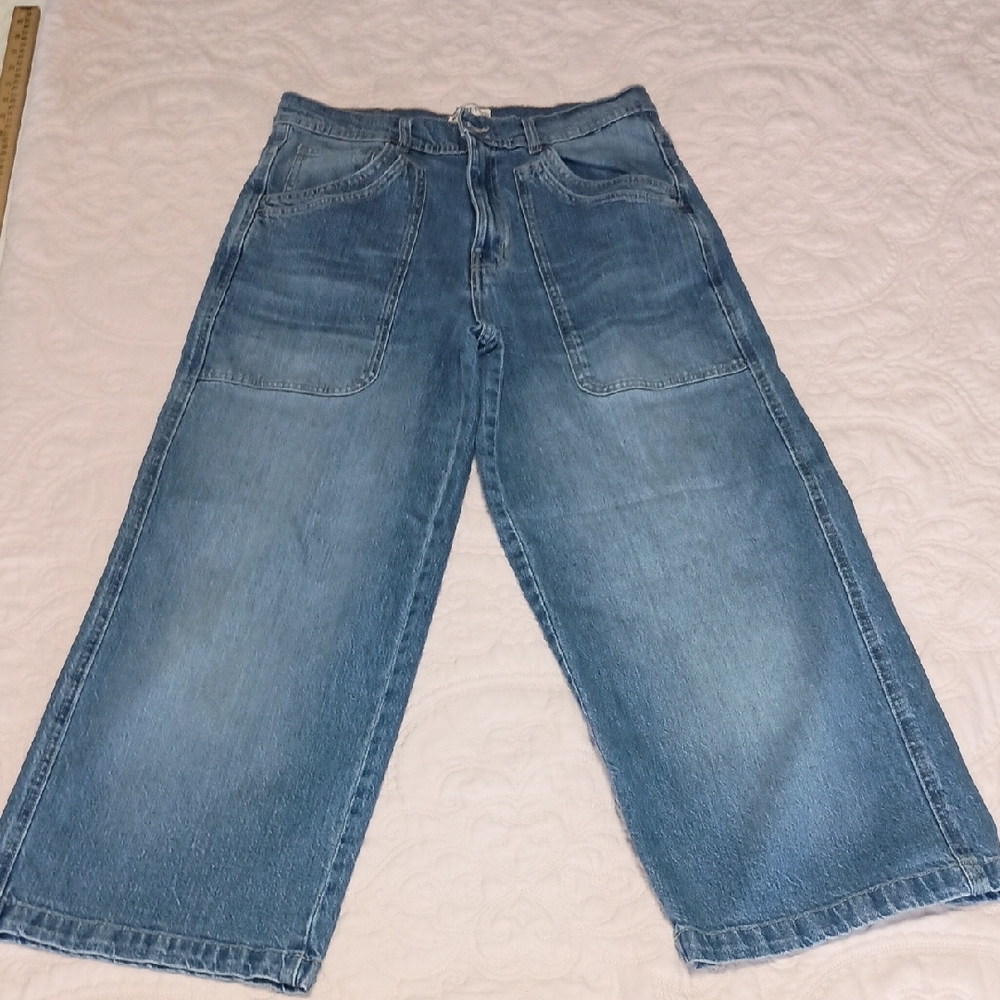 We The Free Women's Relaxed Wide-Leg Blue Denim Jeans